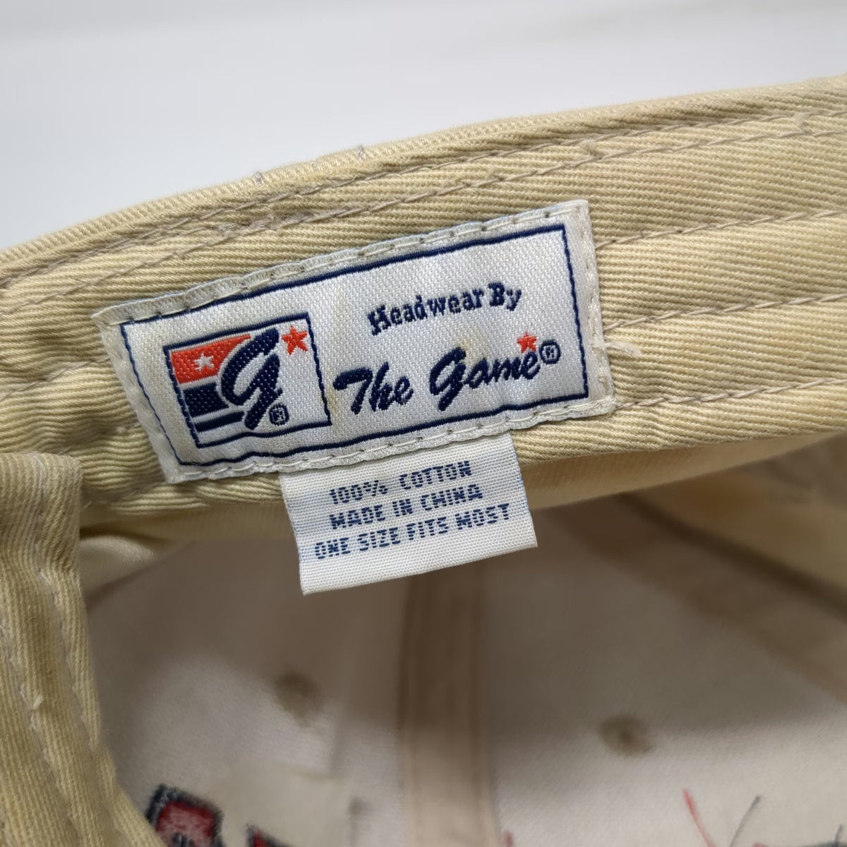 The Game Gonzaga Bulldogs NCAA Basketball Hat Beige One Size Slideback Cotton