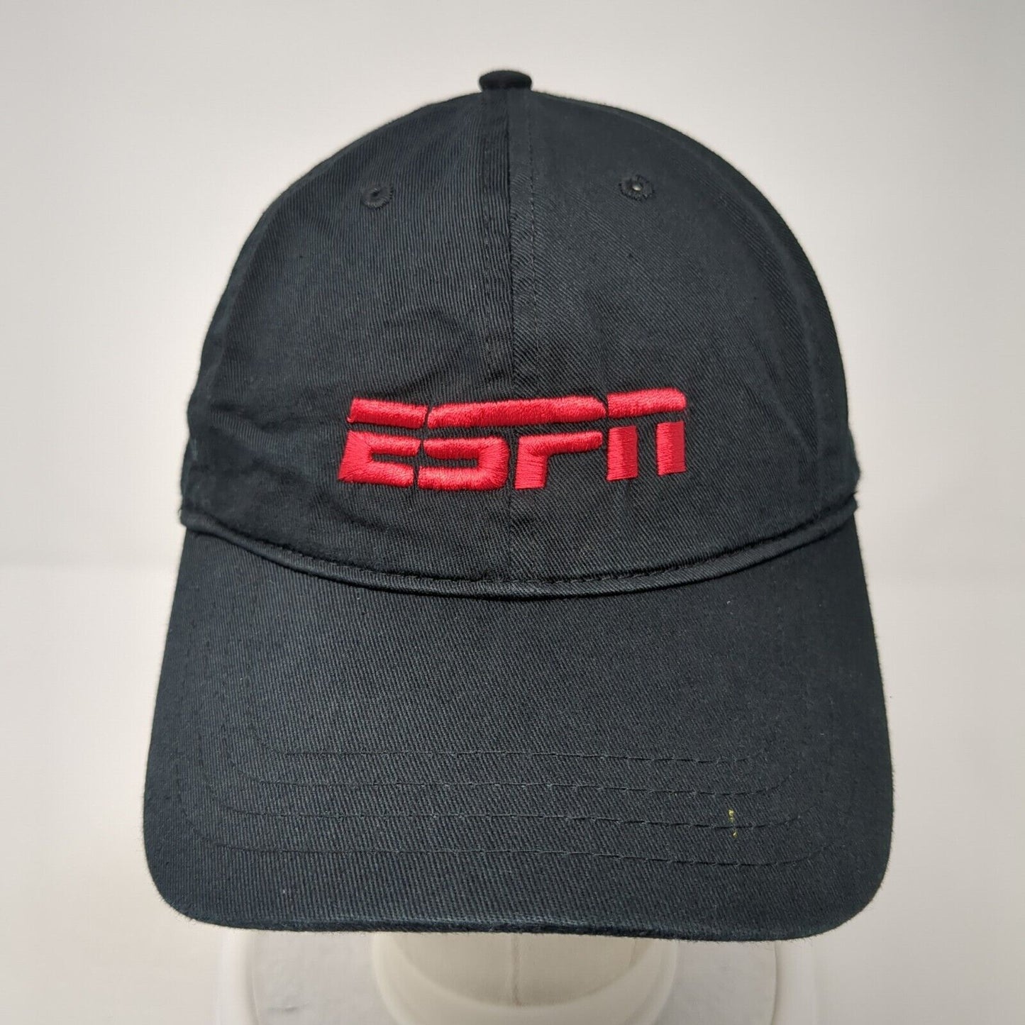 ESPN Slideback Hat Black One Size Adjustable Embroidered Pacific Essentials