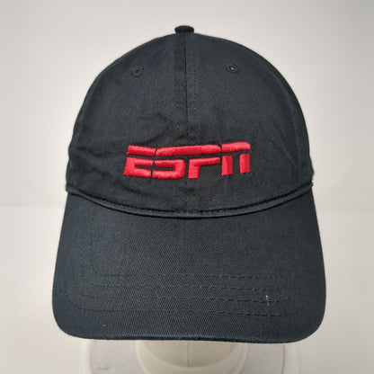 ESPN Slideback Hat Black One Size Adjustable Embroidered Pacific Essentials