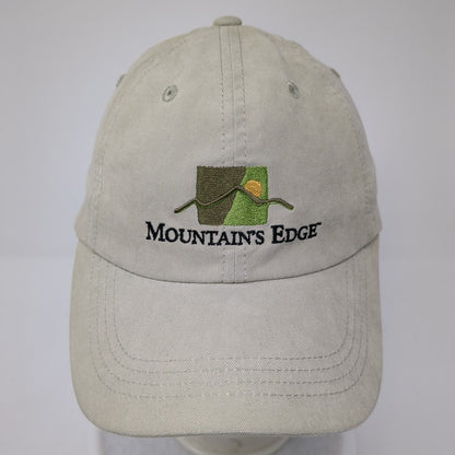 Mountain's Edge Slideback Hat Tan One Size Embroidered Port Authority