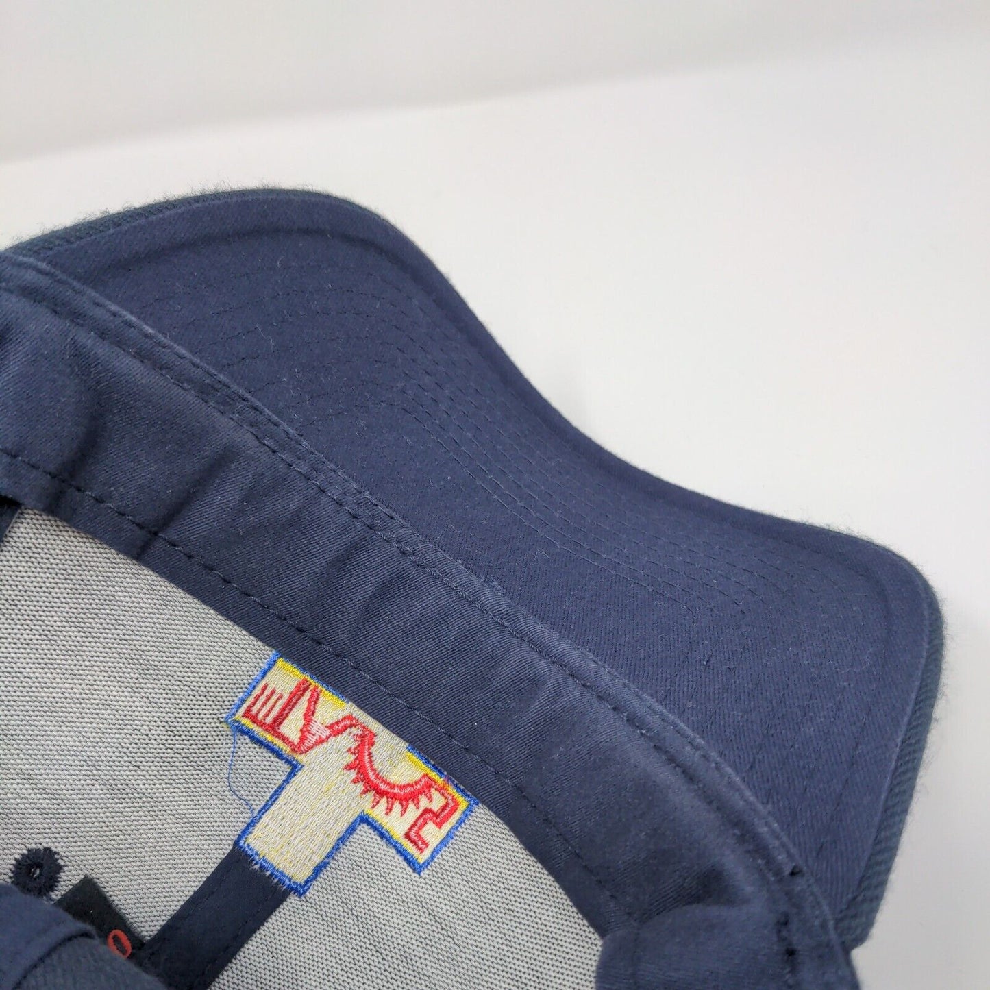 Cross Fitted Hat Blue L/XL Embroidered Otto Flexible Fit Solid 6 Panel
