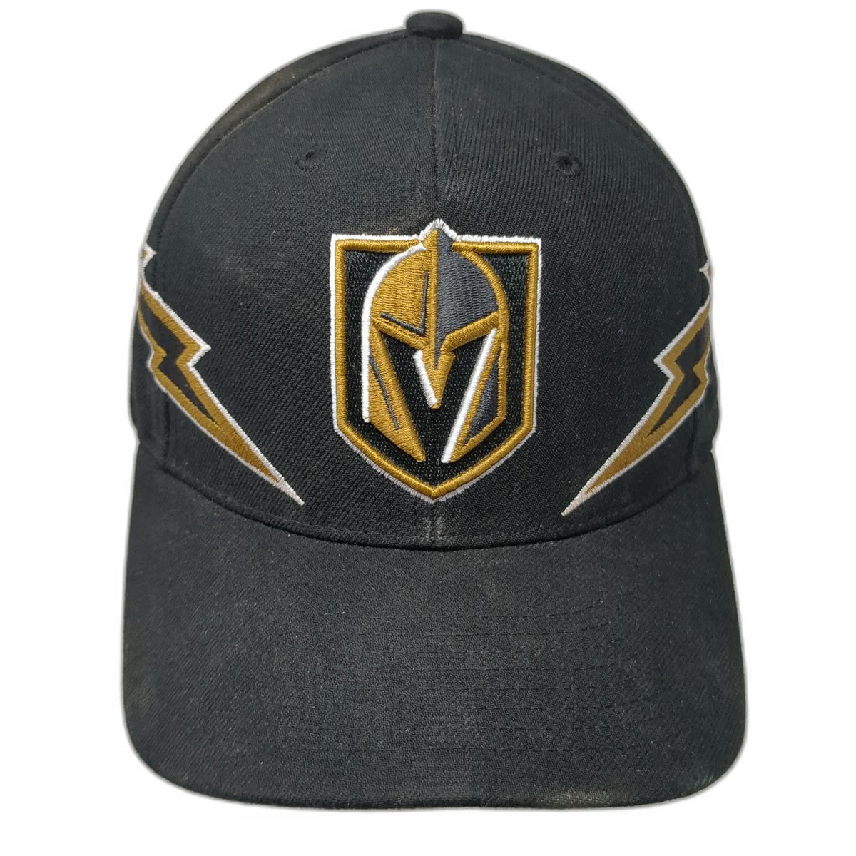 Vegas Golden Knights NHL Mitchell & Ness Snapback Hat Black One Size Bolt Logo