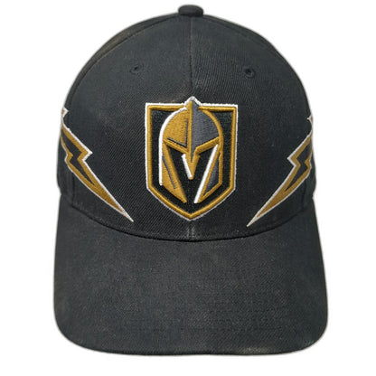 Vegas Golden Knights NHL Mitchell & Ness Snapback Hat Black One Size Bolt Logo