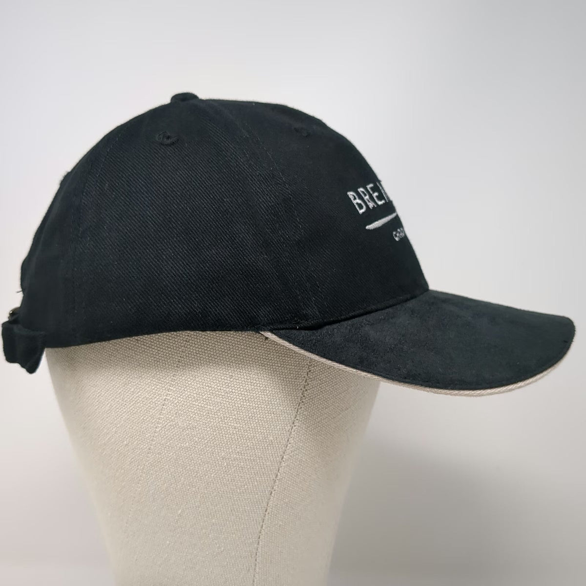 Bremont Baseball Cap Black One Size Suede Brim Embroidered Chronometers Hat