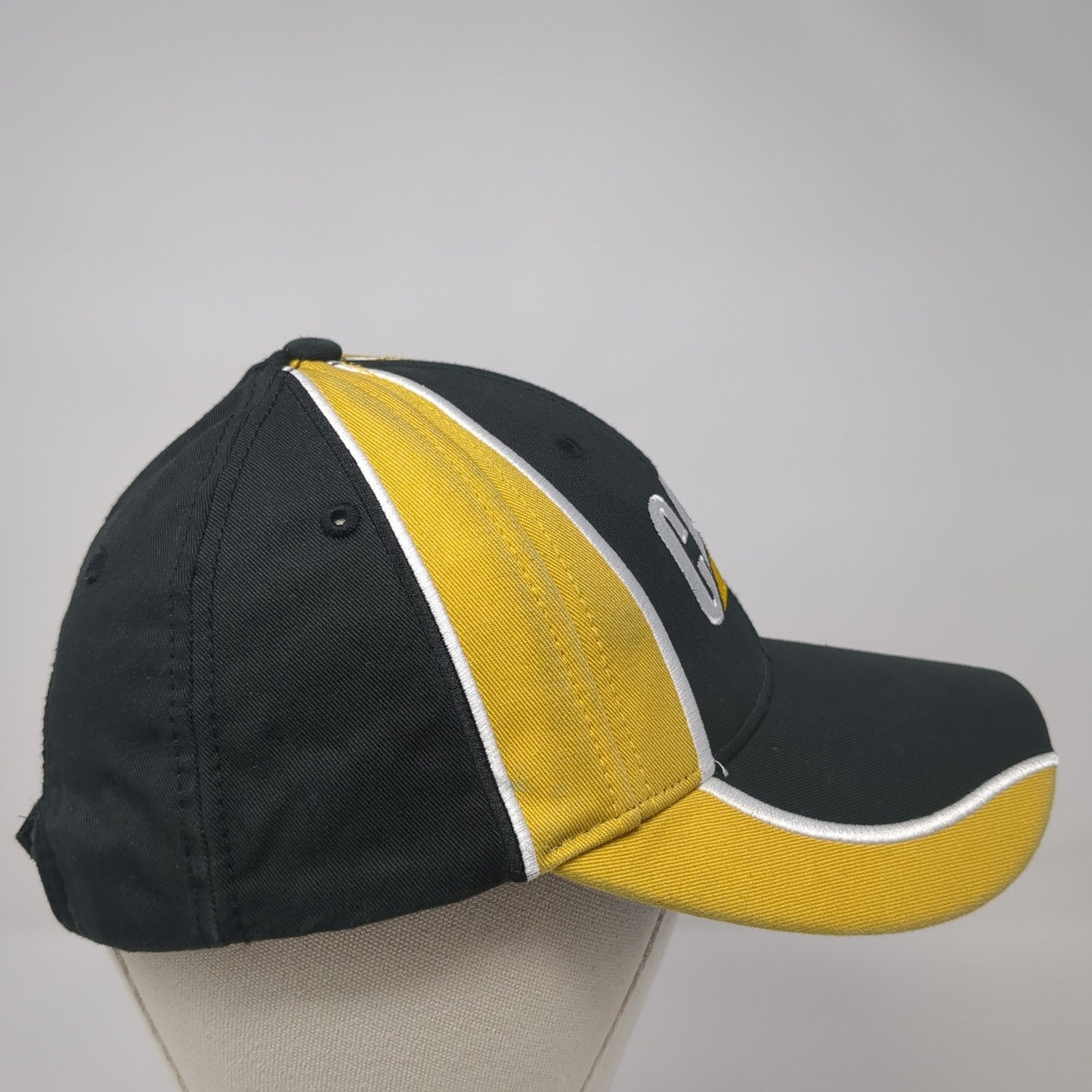 CAT Strapback Hat Multi One Size Embroidered Logo Adjustable Colorblock