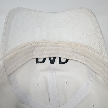 DAD. Slideback Baseball Cap White One Size Adjustable Embroidered 6 Panel