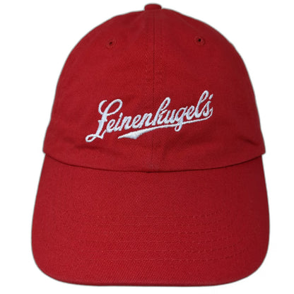 Leinenkugel's Baseball Cap Red One Size Cotton Slideback Script Logo Hat