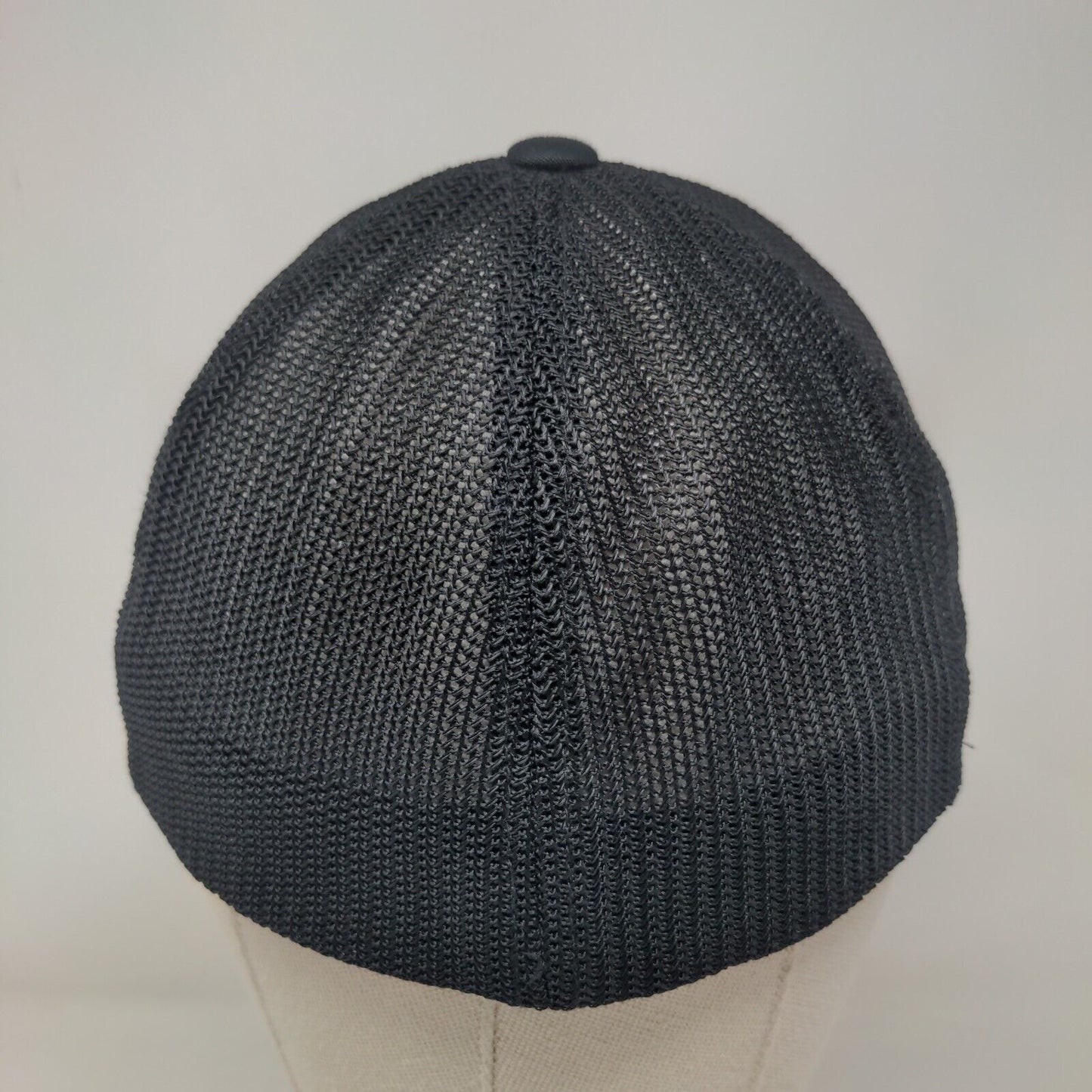 Koloa Surf Company Kauai Hawaii Fitted Trucker Hat Black One Size Mesh Flex Fit
