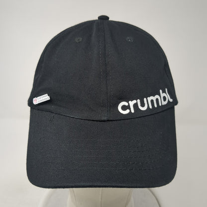 Crumbl Spell Out Slideback Hat Black One Size Adjustable Vent Holes