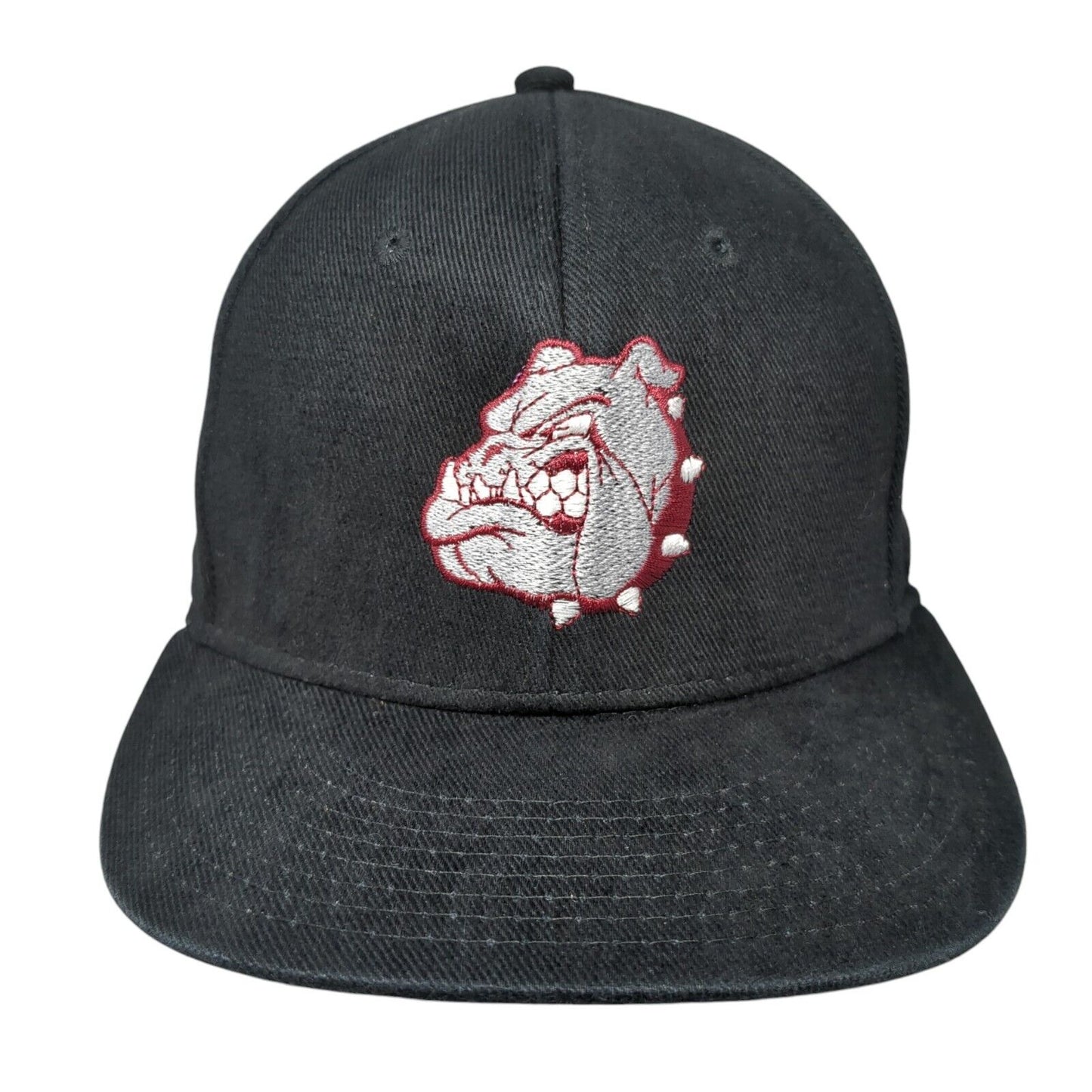 Bulldog Mid Missouri Credit Union Snapback Hat Black OS Adjustable Embroidered