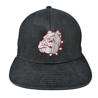 Bulldog Mid Missouri Credit Union Snapback Hat Black OS Adjustable Embroidered