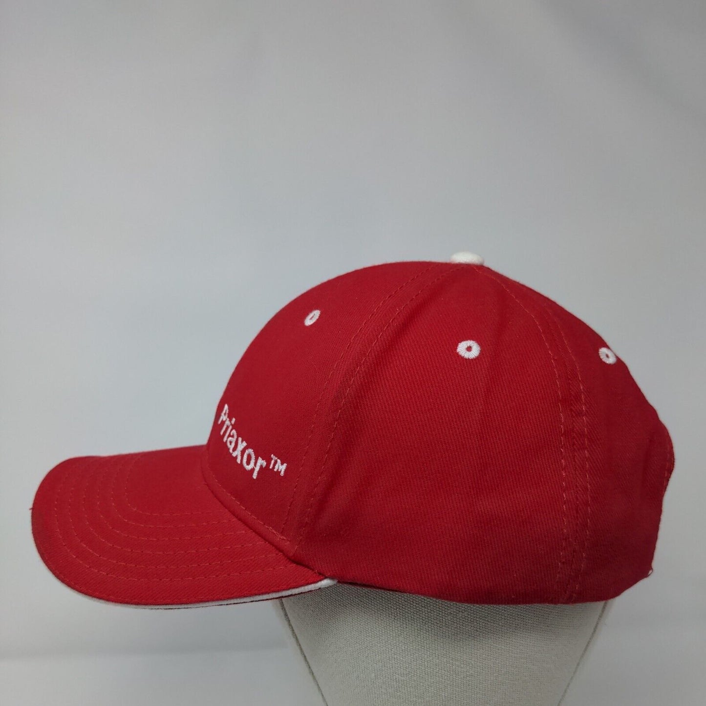 Priaxor BASF Strapback Hat Red OSFM Solid Embroidered Otto Collection