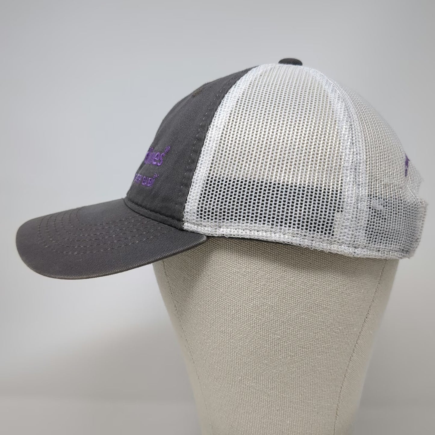 Outdoor Cap Baseball Cap Gray White One Size March of Dimes Mesh Strapback Hat
