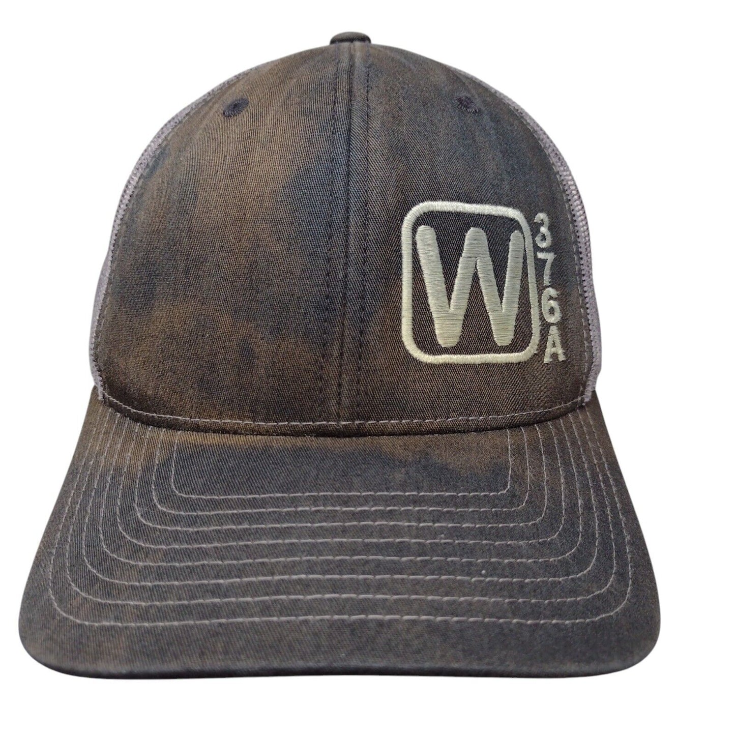 W376A Snapback Mesh Back Trucker Hat Black OSFA 6 Panel Richardson