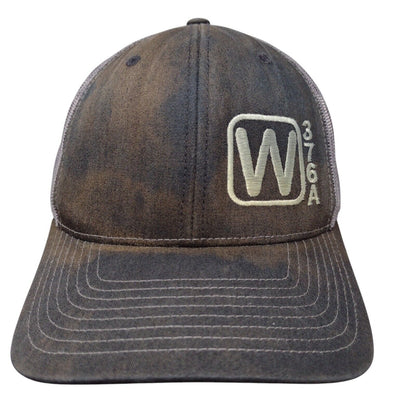 W376A Snapback Mesh Back Trucker Hat Black OSFA 6 Panel Richardson