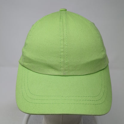 Unbranded Strapback Hat Green One Size Adjustable Outdoor Blank Solid