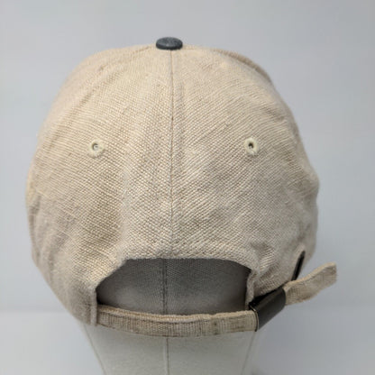 Idaho A.C.A Slideback Hat Tan OSFA Adjustable Colorblock 6 Panel