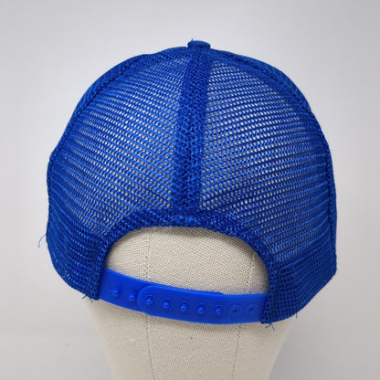Suck 'Em Up Hawaii Snapback Rope Trucker Hat Blue One Size Mesh Back