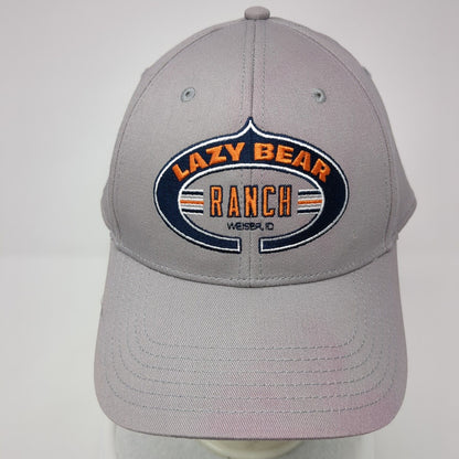 Lazy Bear Ranch Strapback Hat Gray One Size Adjustable Embroidered Otto