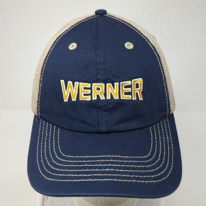Werner Strapback Hat Multi One Size Adjustable Embroidered Colorblock