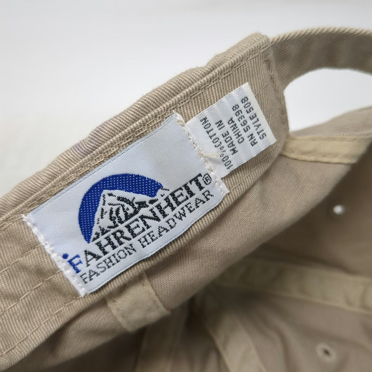 Fahrenheit Freightliner Schow's Inc Idaho Map Baseball Cap Beige One Size