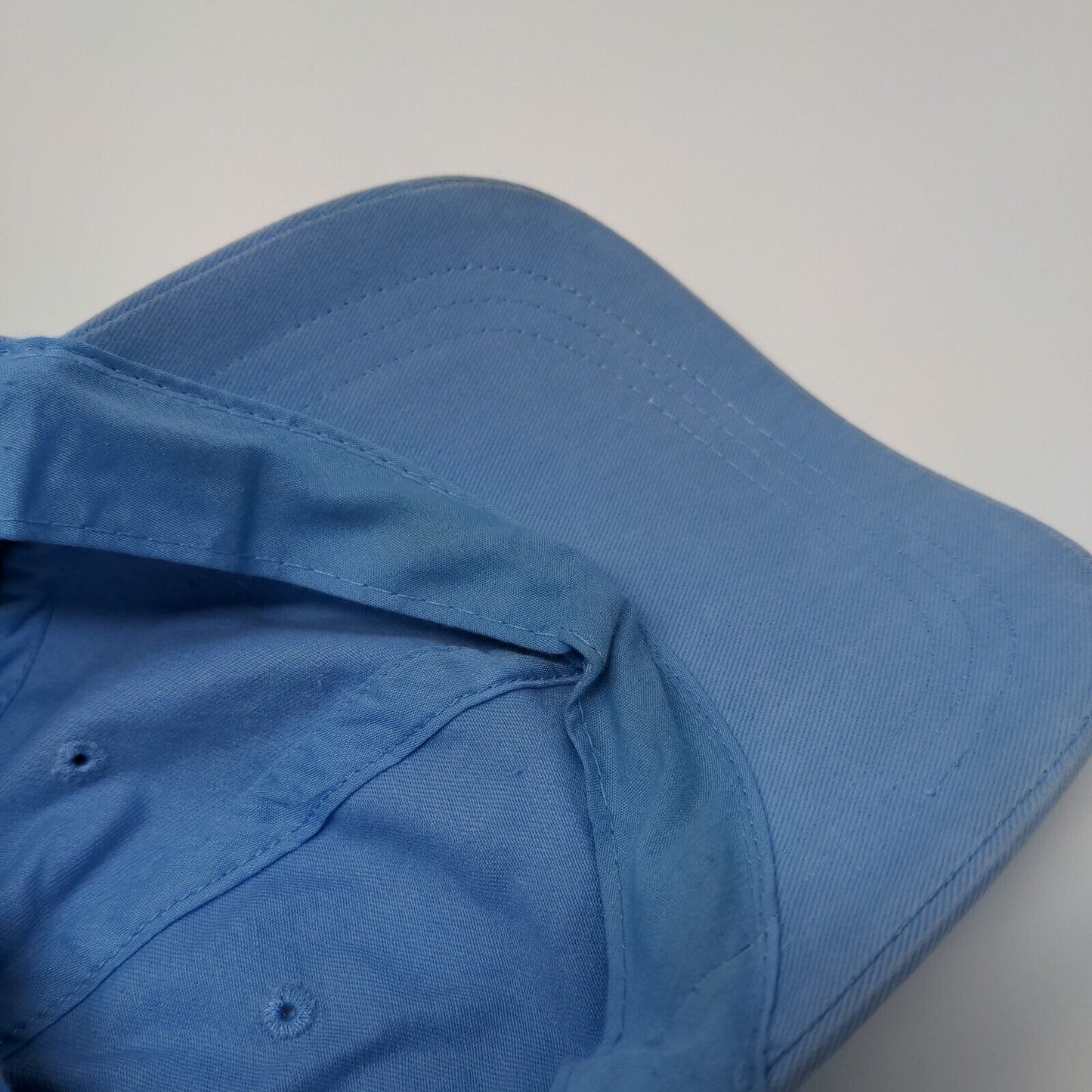 Route 66 Slideback Hat Blue OSFM Adjustable Vented Holes 6 Panel Blank