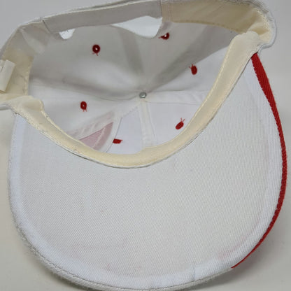 White Red Canada Flag Maple Leaf One Size Baseball Cap Hat Strapback Souvenir