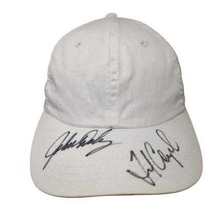 B.U.M Equipment Slideback Hat White One Size Adjustable Autographed Blank