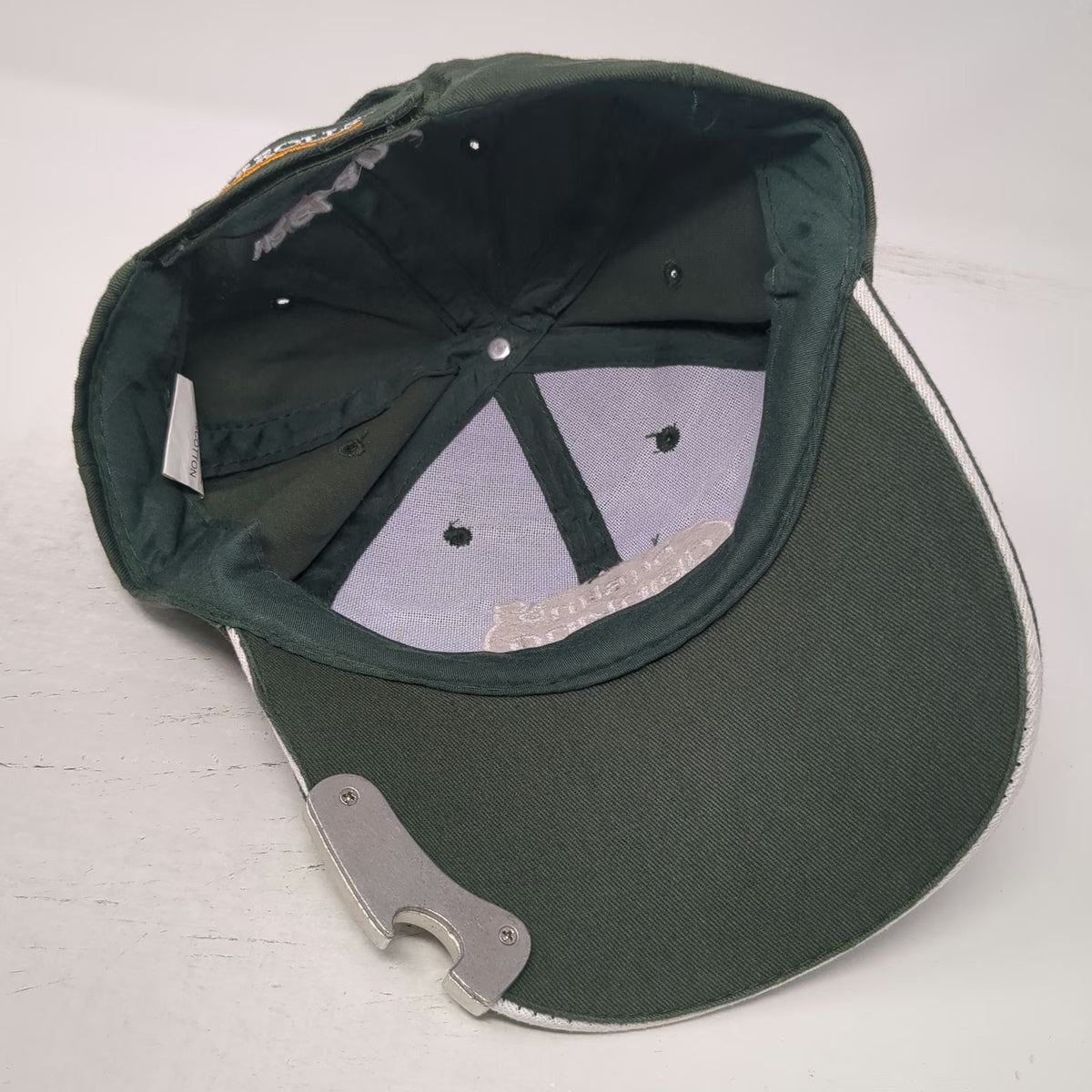 Carrolls Baseball Cap Green One Size Dublin Drinking Team Hat Bottle Opener
