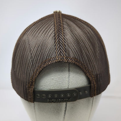 Richardson Trucker Hat Brown One Size Camo Mike's Mobile Mix Concrete Bend OR