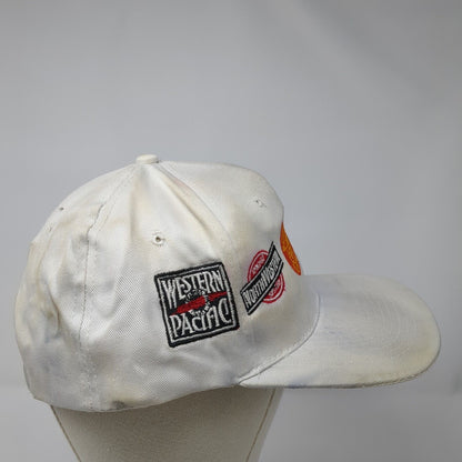 Union Pacific Snapback Hat White One Size Adjustable Embroidered