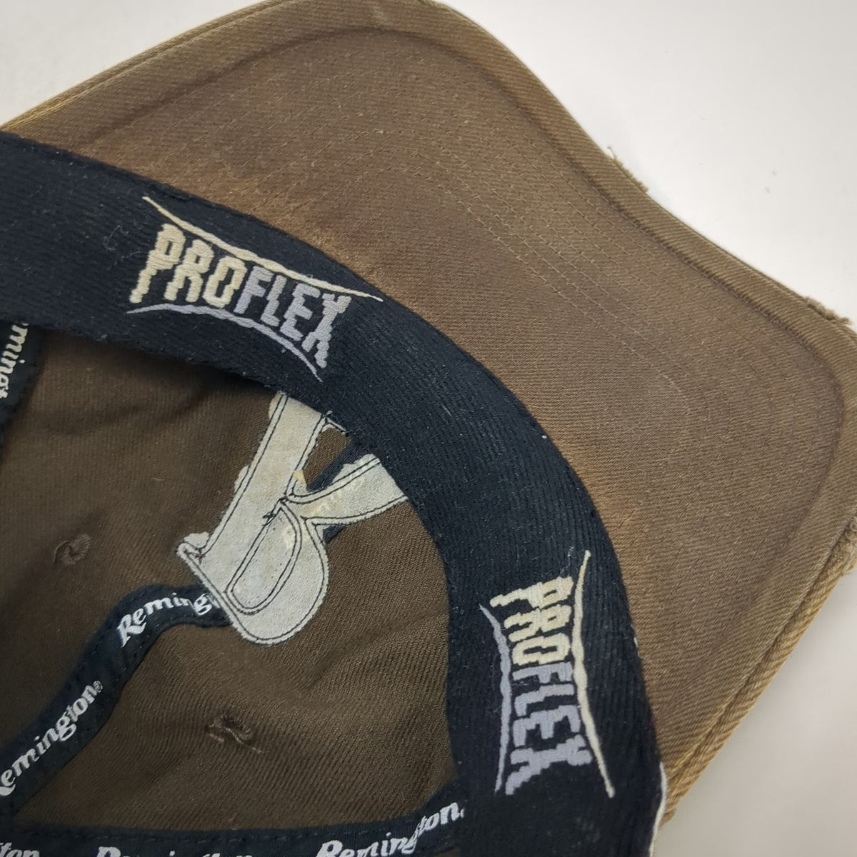 Remington Baseball Cap Brown One Size Proflex Stretch Fit Embroidered R Logo Hat