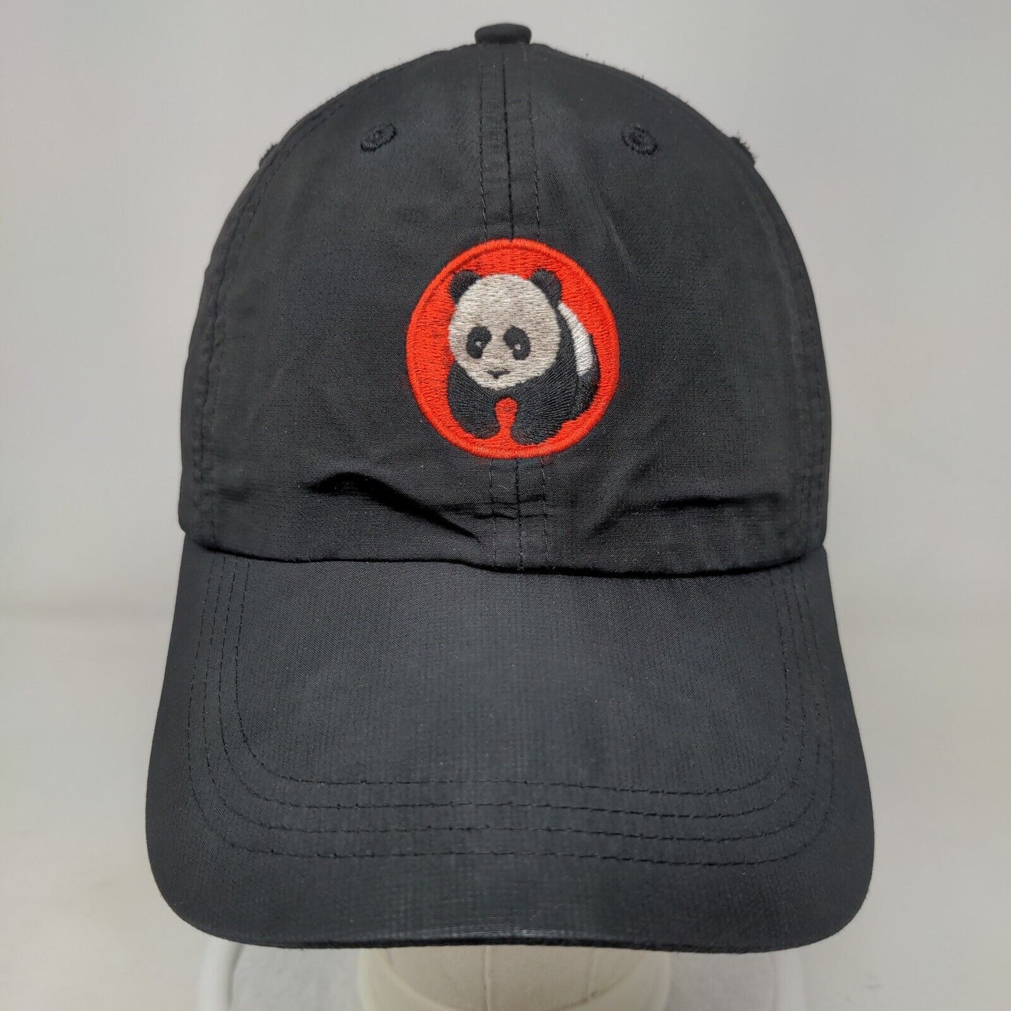 Panda Express Strapback Hat Black One Size Adjustable Embroidered Logo Uniform
