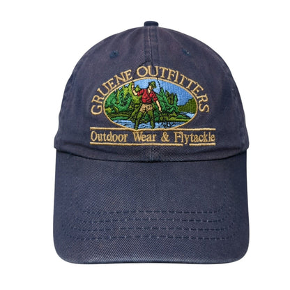 Gruene Outfitters Slideback Hat Blue One Size Adjustable Solid 6 Panel