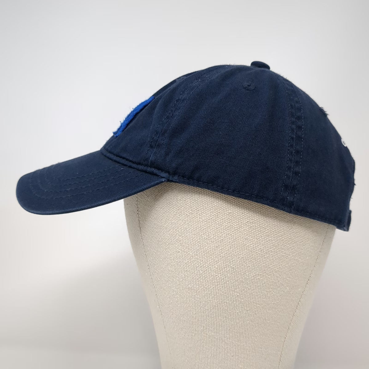 Old Navy Blue Baseball Cap One Size USA Embroidered Slideback Cotton Hat