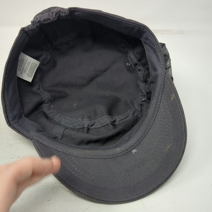 ABG Accessories Army Cap Gray One Size Polka Dot Flower Rhinestone Elastic Hat