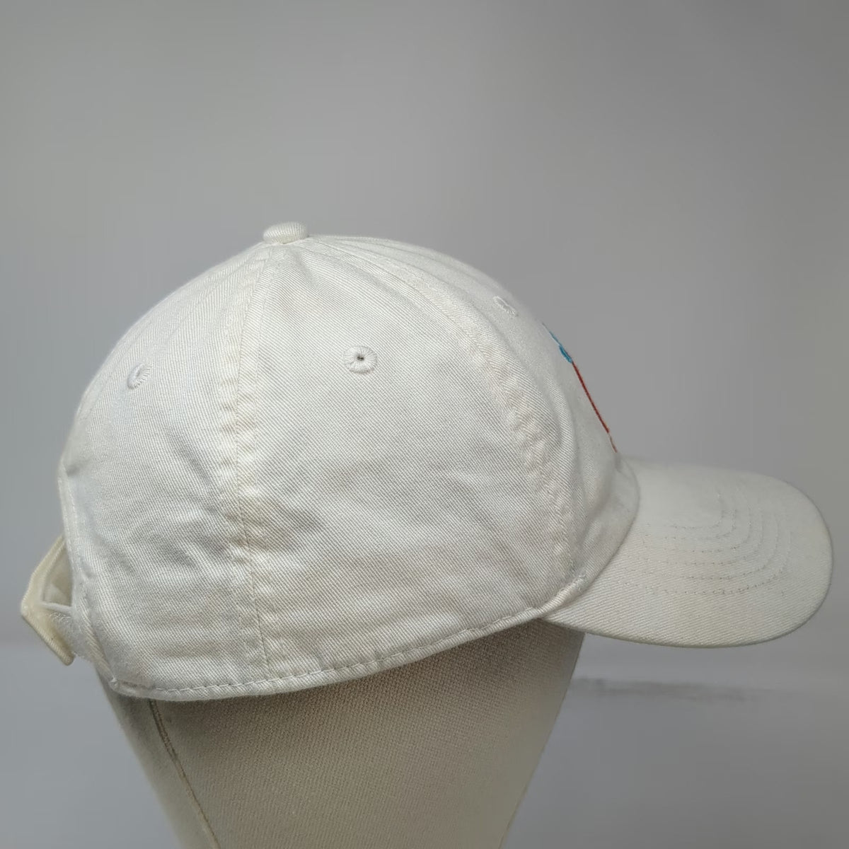 Life is Good Baseball Cap White One Size Choose Kindness Rainbow Strapback Hat