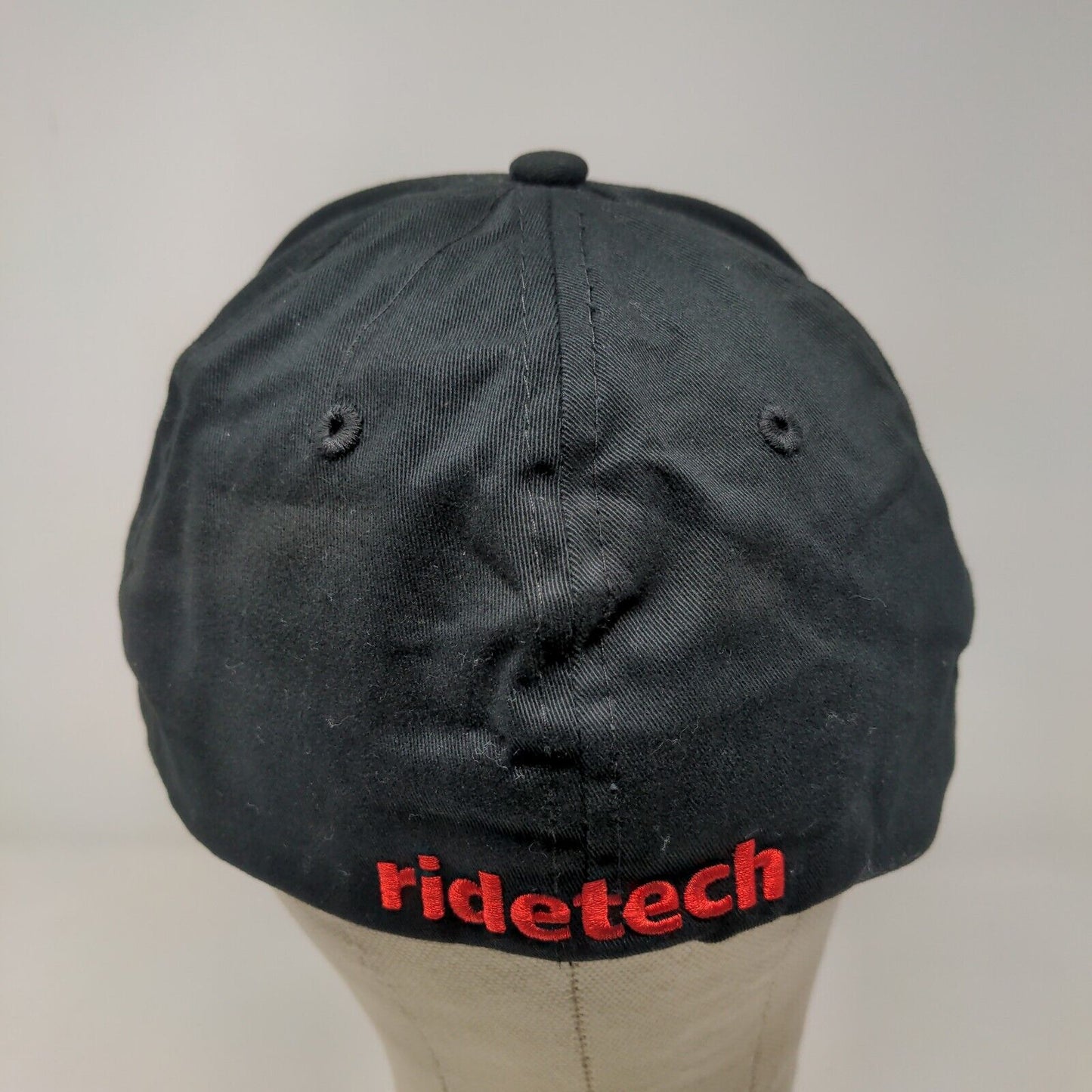 RideTech Men's Fitted Hat Black Size M/L Embroidered Logo Freeform Caps