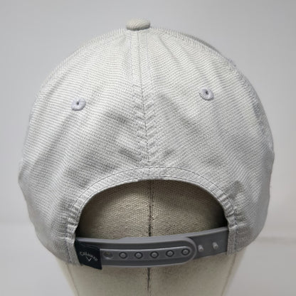 Callaway Snapback Gray Hat One Size Structured Golf Cap Breathable Script Logo