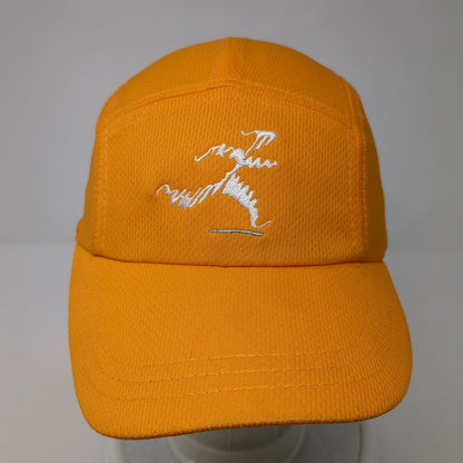 Shu's Idaho Running Co 5 Panel Cap Orange OS Adjustable Embroidered Headsweats