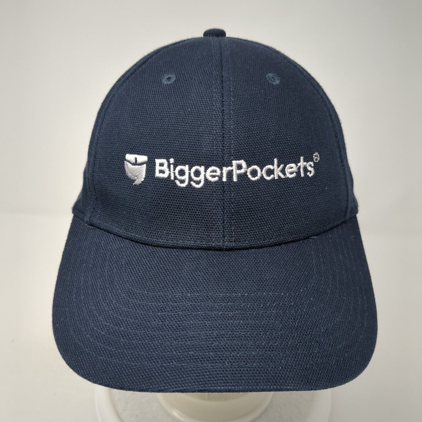 Bigger Pockets Snapback Hat Blue One Size Adjustable Embroidered Corner Stone