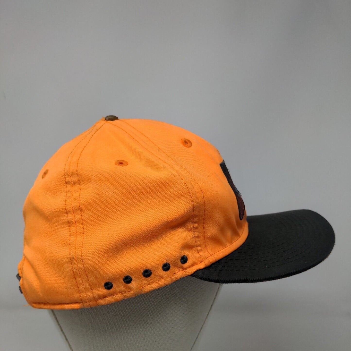 Nike Air Snapback Hat Orange OSFA Adjustable Vent Holes Colorblock