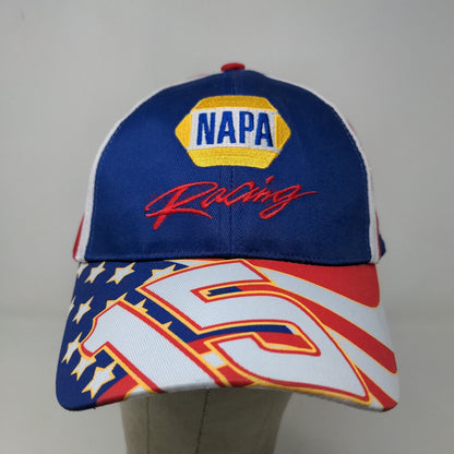 NAPA Racing Men's Strapback Hat Multicolor OSFM #15 Embroidered Logo Cotton