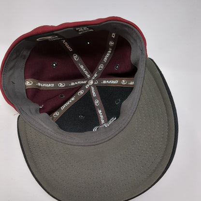 Sluggers Fitted Hat Red S/M Embroidered Patriotic Dryve PTS40 Richardson