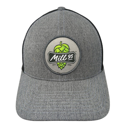 Mill 95 Snapback Trucker Hat Gray One Size Mesh Back Pacific Headwear