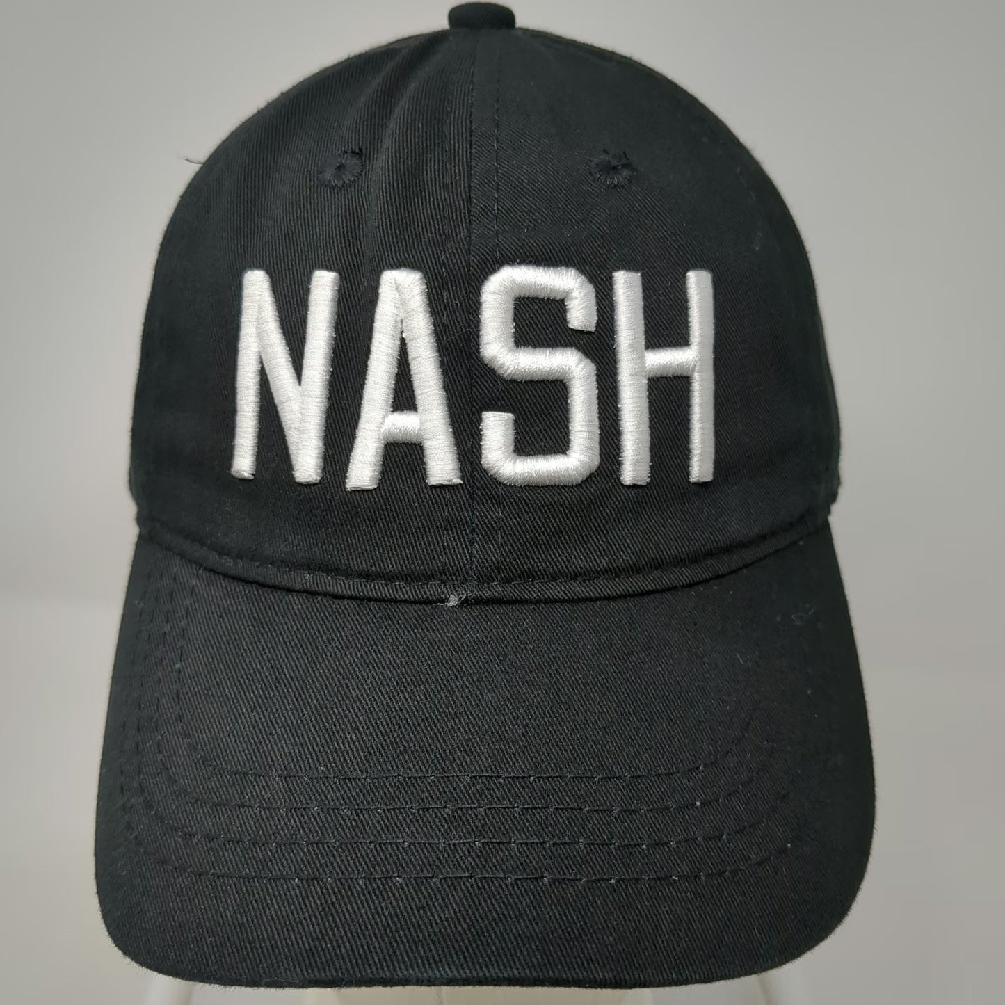 The Nash Collection Baseball Cap Black One Size Slideback Nash Embroidered Hat