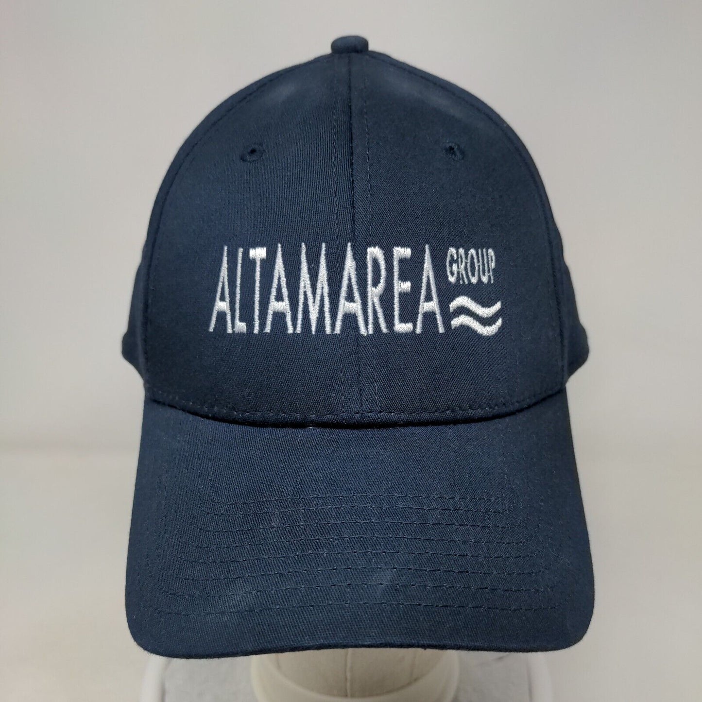 Altamarea Group Fitted Hat Blue L/XL Embroidered Vented Holes 6 Panel New Era