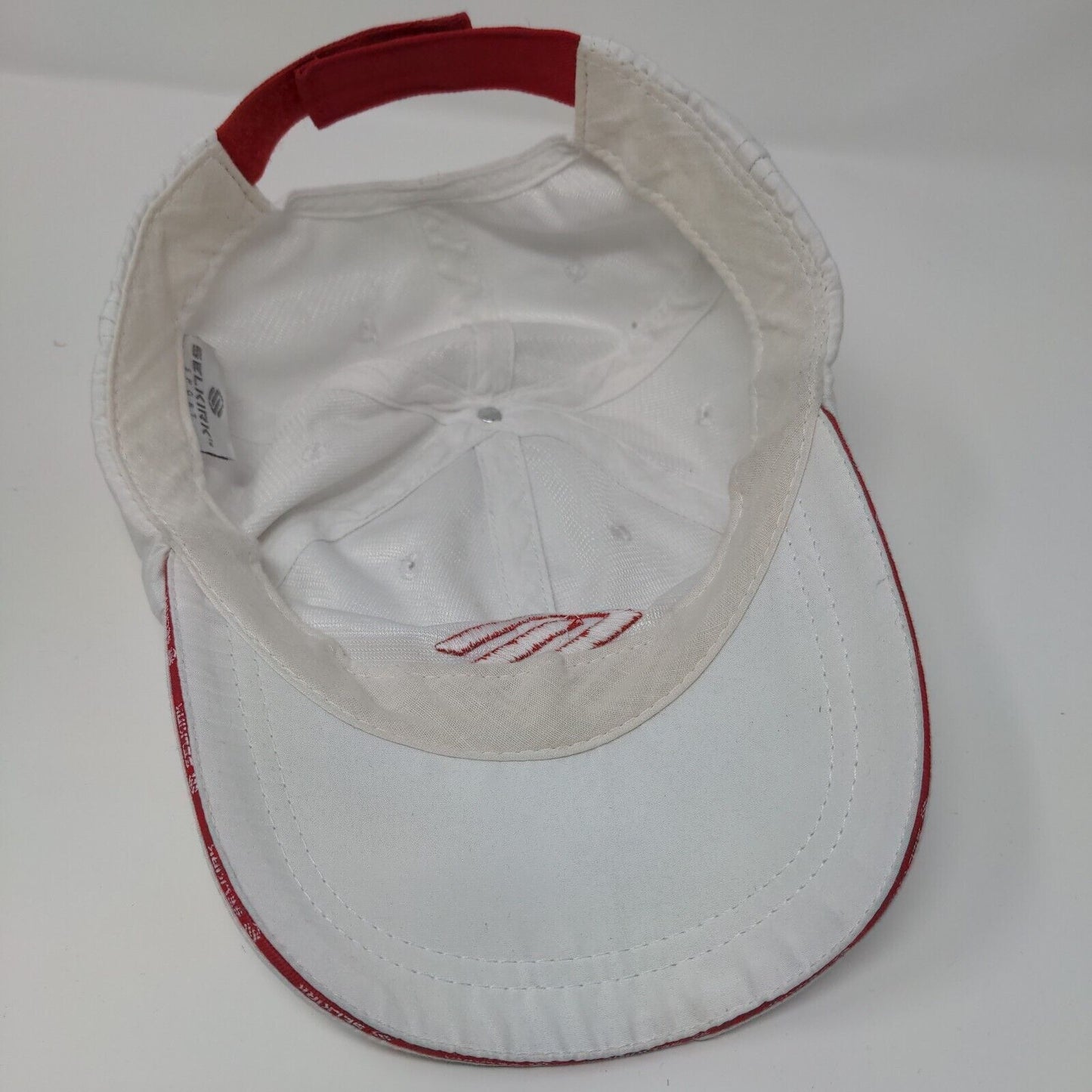 Selkirk Sport Strapback Hat White OSFA Adjustable Embroidered 6 Panel Polyester