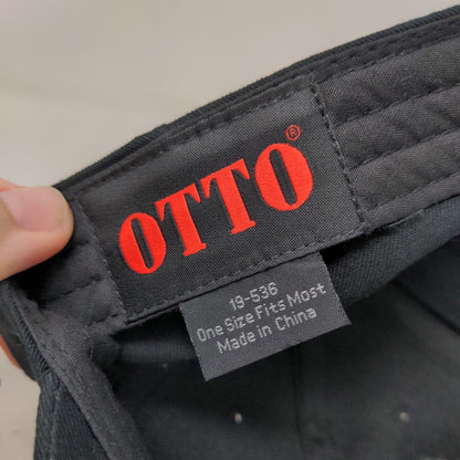 Oak & Sage Realty Strapback Hat Black OSFM Embroidered 6 Panel Otto