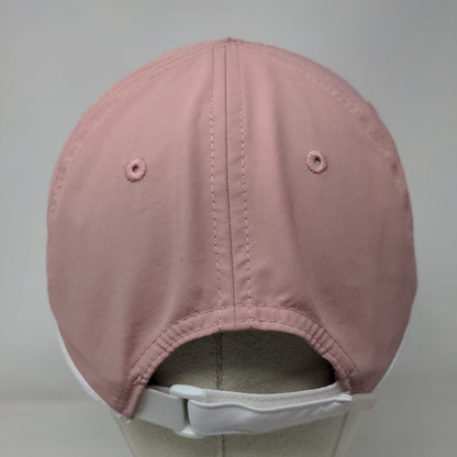 Champion Strapback Hat Pink OSFA Adjustable Vented Holes 6 Panel Polyester
